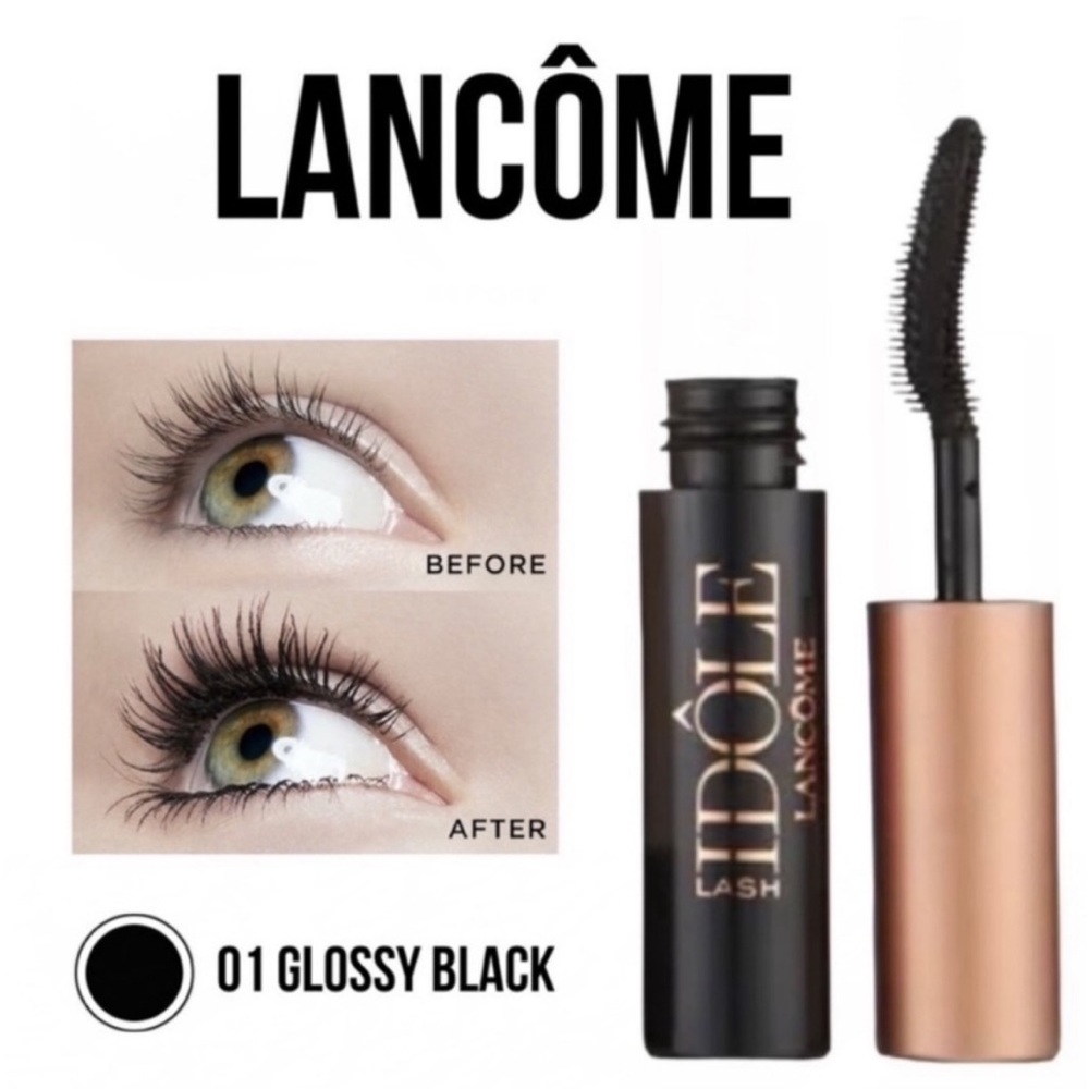 NEW Lancôme Lash Idole Volumizing Mascara on Black